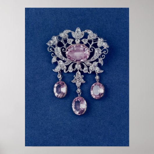 Poster Broche en forme de fleur, vers 1780 (Devant)