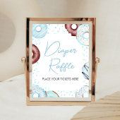 Poster Brochure à couches bleues de beignes et de couches