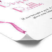 Poster Brochure à ruban rose (Coin)