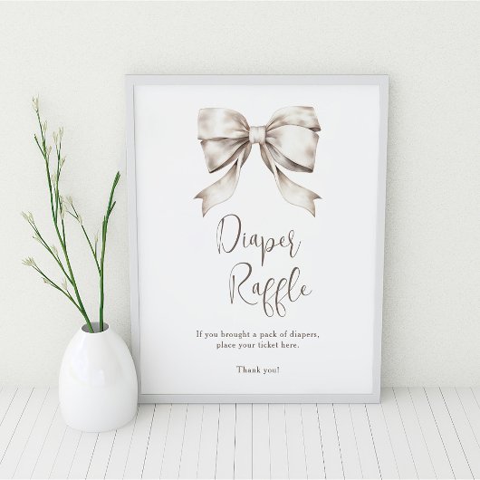 Poster Brochure blanche Vintage de couches