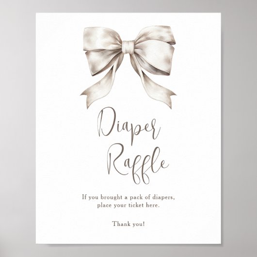 Poster Brochure blanche Vintage de couches (Devant)