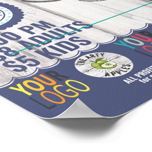 Poster Brochure de collecte de fonds de Fish Fry, friandi (Coin)