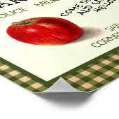 Poster Brochure modifiable du marché agricole (Pomme vert (Coin)