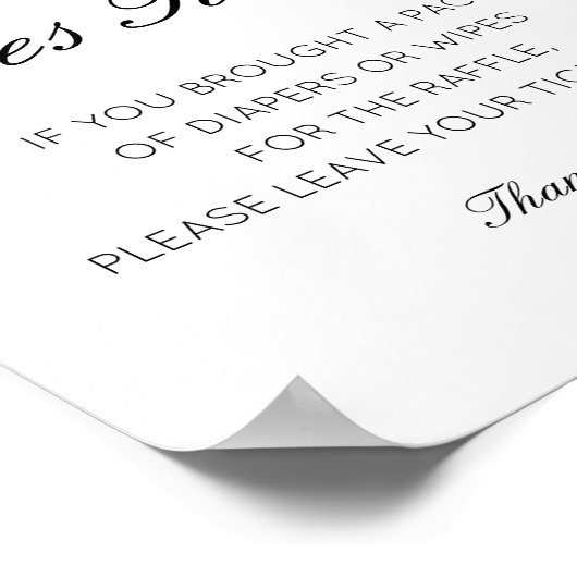 Poster Brochure modifiable et linges Raffle Signal imprim (Coin)