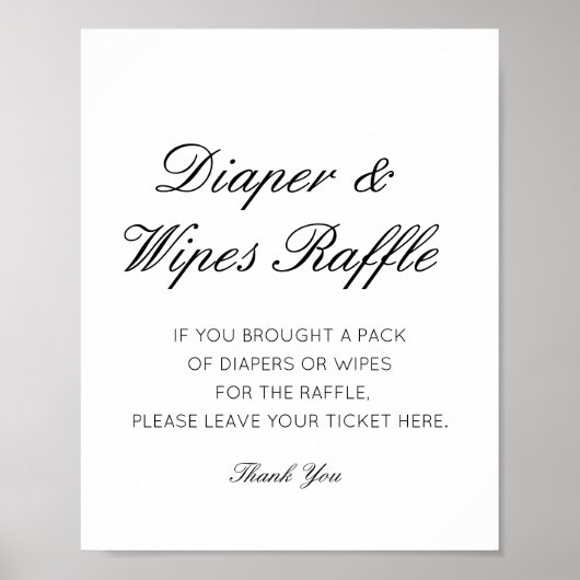 Poster Brochure modifiable et linges Raffle Signal imprim (Devant)