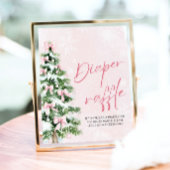 Poster Brochure rose Arbre de Noël Baby shower Déchets Ra