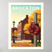 Poster Brockton Massachusetts vintage (Devant)