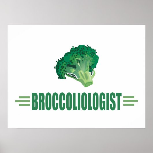 Poster Brocoli drôle (Devant)