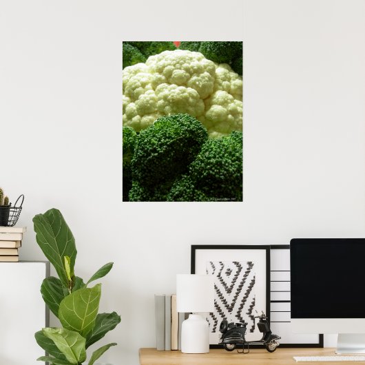 Poster Brocoli et chou-fleur (Bureau à domicile)