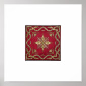 Poster Broderie cachemirie (Devant)