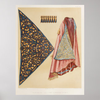 Poster Broderie de costume albanais de l'ar industriel