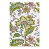 Poster Broderie florale stylisée Paisley Garden (Devant)