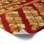 Poster Broderie indienne de Phulkeri (Coin)