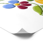 Poster Broderie Kalocsa - Art populaire hongrois (Coin)