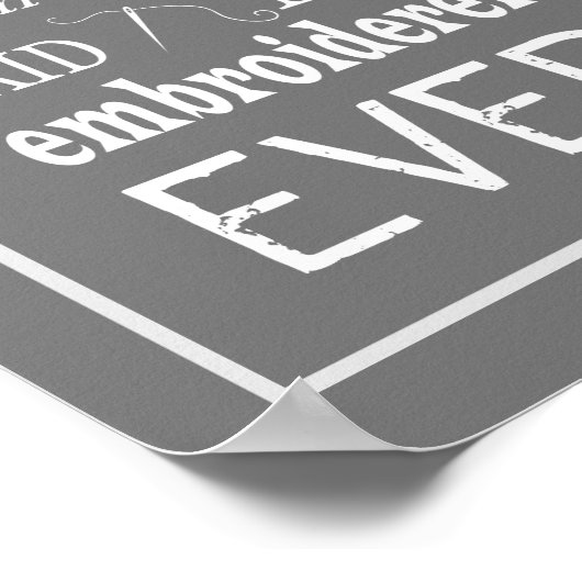 Poster Broderie Pas Suffisamment Thread Craft Room Sombre (Coin)