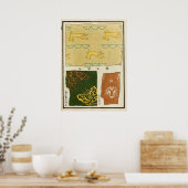 Poster Broderie textile chinoise de 1880 (Cuisine)