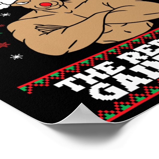 Poster Brodolf Funny Christmas Buff Reindeer Gym Bodybuil (Coin)