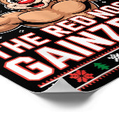 Poster Brodolf The Red Nosed Gainzdeer Funny Xmas Gym Out (Coin)