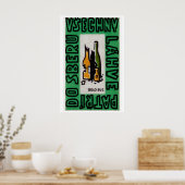 Poster Broken Alcohol Bottles - Matchbox Print - Czech (Cuisine)