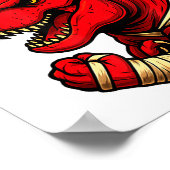 Poster Broken Arm Recovery T-rex Kids Boys Dinosaur  (Coin)