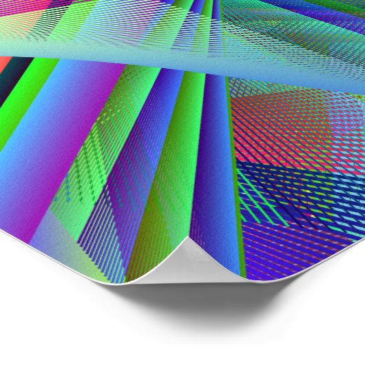 Poster Broken Glass Fractured Crystal Line Art (Coin)