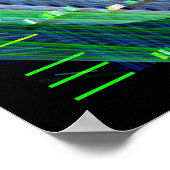 Poster Broken Tv Glitch Art  (Coin)