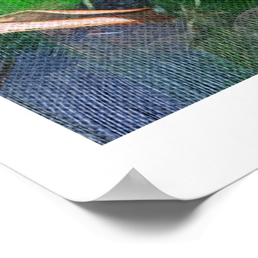 Poster Broméliade tropicale (Coin)