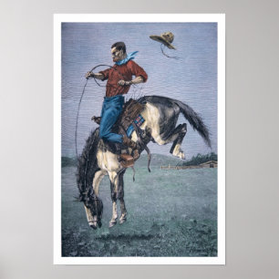 Poster Bronco-Type (gravure colorée)