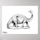 Poster Brontosaurus (Devant)