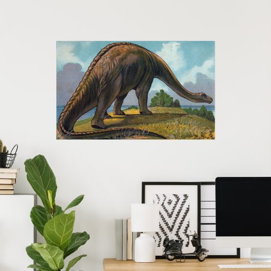 Poster Brontosaurus Dinosaur (Bureau à domicile)
