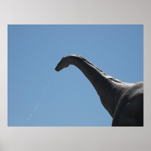 Poster Brontosaurus dinosaure (Devant)
