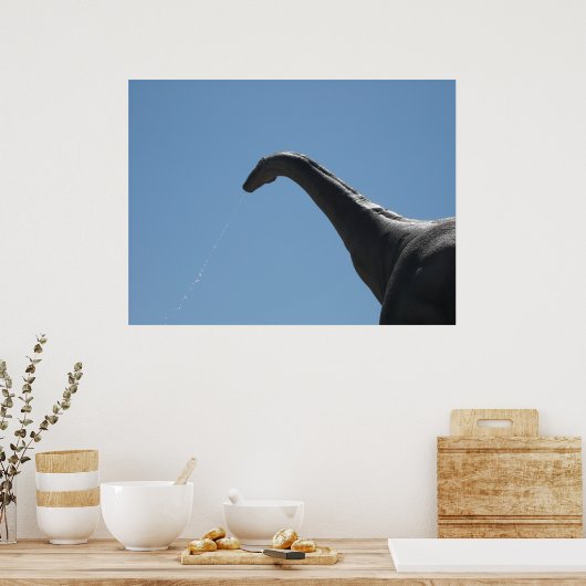 Poster Brontosaurus dinosaure (Cuisine)