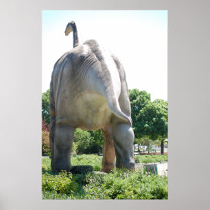 Poster Brontosaurus dinosaure