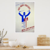 Poster Bronx Band Concert 1940 WPA (Cuisine)