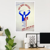 Poster Bronx Band Concert 1940 WPA (Bureau à domicile)