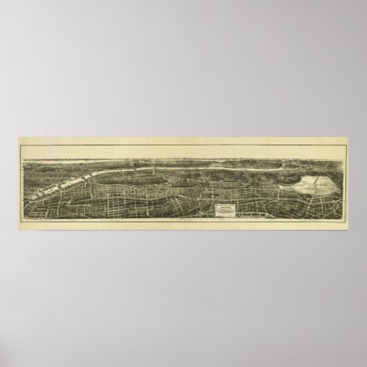 Poster Bronx NY, 1897 : Ancien imprimé (Devant)