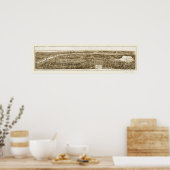 Poster Bronx, NY Carte panoramique - 1897 (Cuisine)