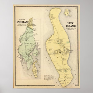 Poster Bronx Westchester Comté de New York