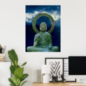 Poster Bronze Bouddha photo peinture (Bureau à domicile)