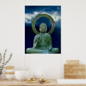 Poster Bronze Bouddha photo peinture (Cuisine)