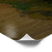 Poster Brook Derrière Eaux Tranquilles Charme Rustique (Coin)