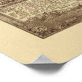 Poster Brookland, DC Carte panoramique - 1895 (Coin)