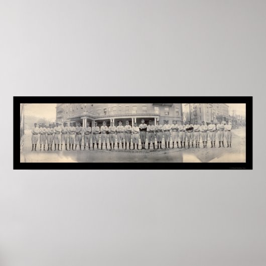 Poster Brooklyn Baseball NY Photo 1911 (Devant)