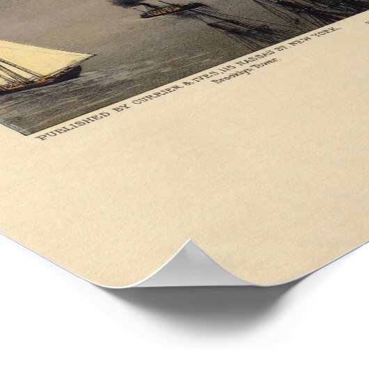 Poster Brooklyn Bridge by et 1885) (Coin)