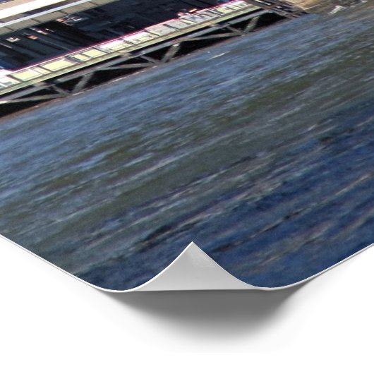 Poster Brooklyn Bridge et Manhattan Skyline (Coin)