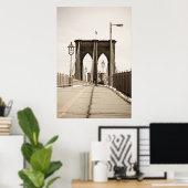 Poster Brooklyn Bridge imprimer (Bureau à domicile)