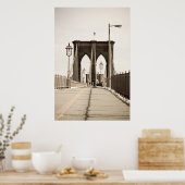 Poster Brooklyn Bridge imprimer (Cuisine)