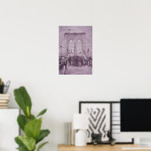 Poster Brooklyn Bridge, le président Arthur à son ouvertu (Bureau à domicile)