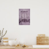 Poster Brooklyn Bridge, le président Arthur à son ouvertu (Cuisine)