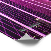 Poster Brooklyn Bridge Lit Purple (Coin)